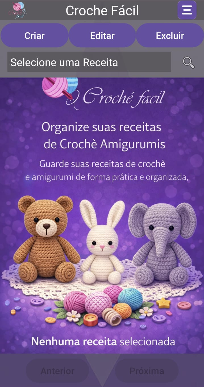 Aplicativo Crochê Fácil